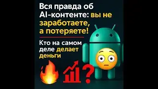 🔥 Вся правда об AI-контенте: вы не заработаете, а потеряете! 😱 | Кто на самом деле делает деньги