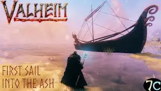 First Sail Into The Ash... - Valheim Live Multiplayer