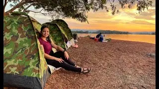 Camping at the Nam Ngum Reservoir