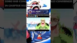 Zoro can use conqueror haki finally confirmed in chapter 1152 🥶💀 #onepiece #manga #xanimo #zoro