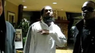 Pastor Troy, Soleternity, and Swervaholic on the set of 