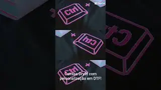 Personaliza&ccedil;&atilde;o DTF em camisa Dryfit!