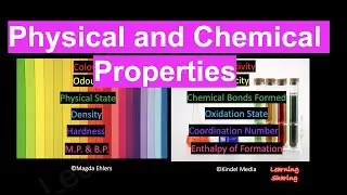 Physical and Chemical Properties: Colour, Density, Hardness, Reactivity, Toxicity, Oxidation State.