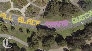 Oakland's Lake Merritt Black Lives Matter Mural