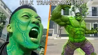 Hulk Transformation in Real Life   GrEEnHulk Film Scenes