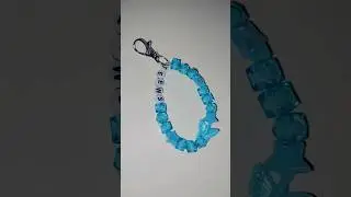 Blue Butterfly Name Keychain 💙✨#beadsbyarpita