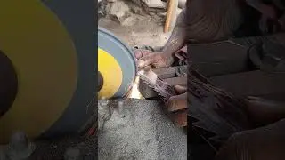 Sharpening a Sawmill Blade with a Grinding Machine | Woodworking Workshop