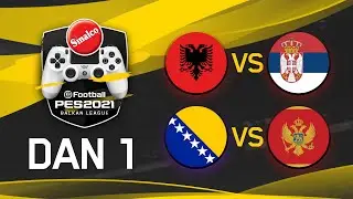 Srbija - Albanija | BiH - Crna Gora | Sinalco PES Liga (eFootball)
