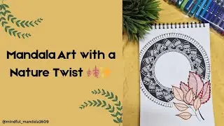Mandala Art with a Nature Twist 🍂✨ | #trending #viralvideo