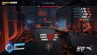 (Overwatch) Mccree solo carry 5 kills
