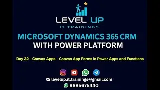 Day 32 - Canvas Apps - Canvas App forms in Power Apps and  Functions
