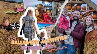 Halloween Vlog 2024 | Family Fright Fest, Brockbushes Pumpkin Patch & Hopscotch Play Cafe.