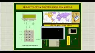 interface gsm module to pic16f877a with password option