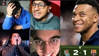 CRYING Barcelona Fans And HAPPY Madrid Fans Reaction To Barcelona Loss 💀