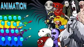 AMONG US  vs. BOSS SCP & ZOMBIES COMPILATION | ANIMATION