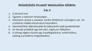 Origó nyelvvizsga tippek - íráskészség (kétnyelvű írásbeli vizsga)