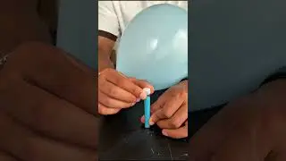 Como fazer bal&atilde;o de festa personalizado com gliter e cola bast&atilde;o.  #shorts #shortsvideo #shortsfeed