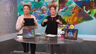 Disney 100 High Defintion Lite Brite With 12 Disney Template on QVC