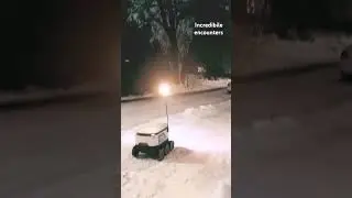 Incredible encounters, robot delivery! It happens in Finland and Estonia. #robot #delivery #fun