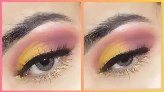 Yellow eyemakeup|| haldi makeup|| cocomakeup
