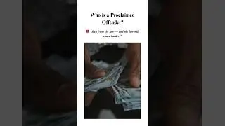 Who is a Proclaimed Offender?  #legalawareness #law #lawexplained #lawsimplified #offender #court