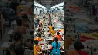 Inside a Garment Factory: Tamil Women Sewing Dresses | Industrial Sewing Machines at Work #aivideo