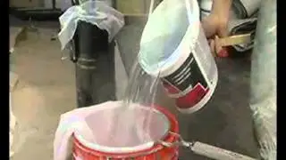 Mixing the Starch for a translucent backdrop