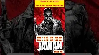 Tiger 3 v/s Jawan 👉 Day 4 Box office Collection//