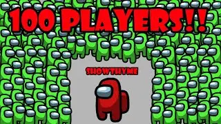 100 Player Among Us But I AM THE IMPOSTER!