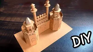 Red fort model | Lal kila kaise banye | cardboard red fort making at home