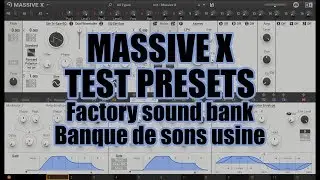 Native Instruments: Massive X ❤️presets selection factory sound bank [sons usine]
