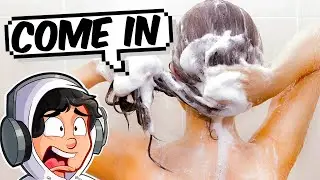 Принимаем душ с мамой!