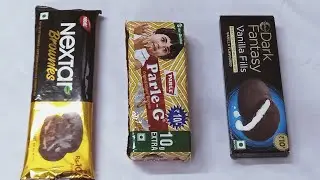 Nextar Brownies vs Parle-g Original vs Dark Fantasy Vanilla Fills || 🍪🍪🍪 || Cookies||