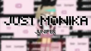 JUST MONIKA (again) || Juniper || Ft. Lux and Amanda || Gacha Club Oc Animation Meme
