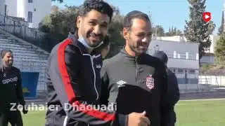 توديع بلال العيفة لزملائه في الإفريقي قبل التوجه لفريق ابها