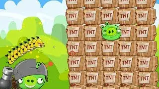 Angry Birds Collection Cannon 1 - SHOOT MAXIMUM CHUCK TO BLAST HUGE PIG WITH TNT!