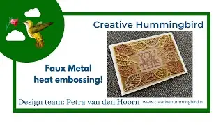 Faux metal embossing - Liquid Platinum, Copper & Gold