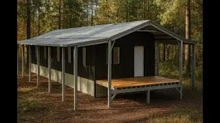Revolutionary 18x55 Gable Roof Cabin Kit [With Unique Double Lean-To]