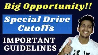 Special drive cutoff||Who can apply in special drive cutoff?🤩||Important guidelines|Must watch video