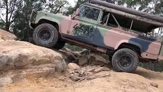 2 Wheeny Creek , Gees South Arm Fire Trail ,Ex-Army  Landrover Perentie 110