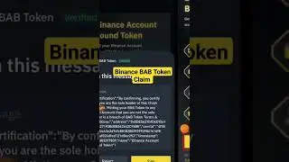 Binance BAB Token Claim #shorts #freeearningsite