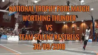 Worthing Thunder vs Team Solent Kestrels - 30/09/2018 - National Trophy Pool Match