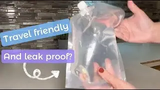 Reusable Travel Flask Kit Review | Concealable Leak Proof Drink Bags