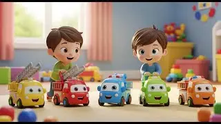 Five Little Toy Fire Trucks Whoosh Whoosh | Nursery Rhymes for Kids & Baby Songs
