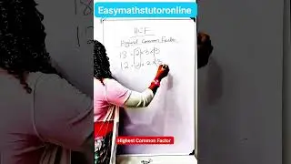 New HCF trick! #easymathstutor #viralshorts