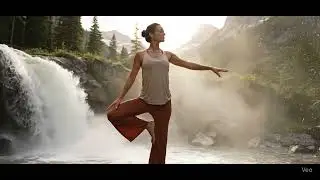 Yoga Meditation at a Hidden Mountain Waterfall 🌿 | Deep Nature Connection