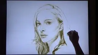 Natalie Portman SandArt Timelapse