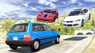 Street Racing Crashes #12 - BeamNG Drive | CrashBoomPunk
