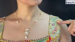 Clara Pearl Pendant Set For Womens & Girls | Sri Jagdamba Pearls