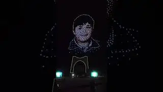 العرض الجوي الاول بسوريا كامل  بطائرات الدرون عرض الهوية البصرية أنشأ الله بداية جديدة لمستقبل مشرق